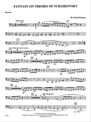 Fantasy on Themes from Tchaikovsky: Bassoon