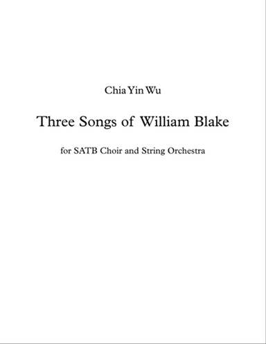 Three Songs of William Blake