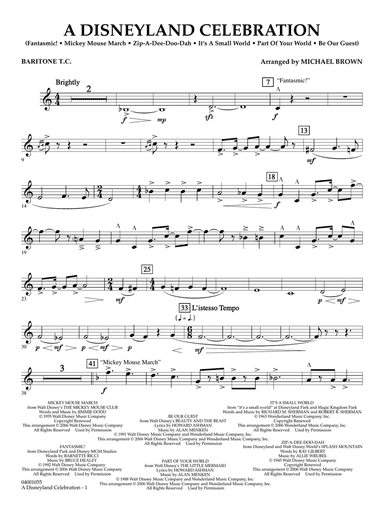 A Disneyland Celebration - Baritone T.C.