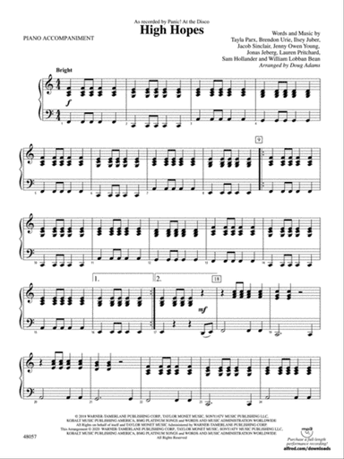 High Hopes: Piano Accompaniment