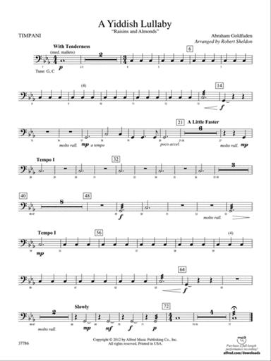 A Yiddish Lullaby: Timpani