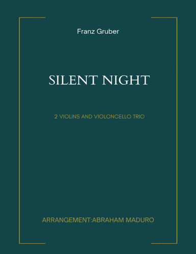 Silent Night Two Violins and Cello Trio