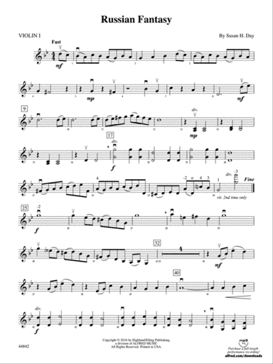 Russian Fantasy: 1st Violin