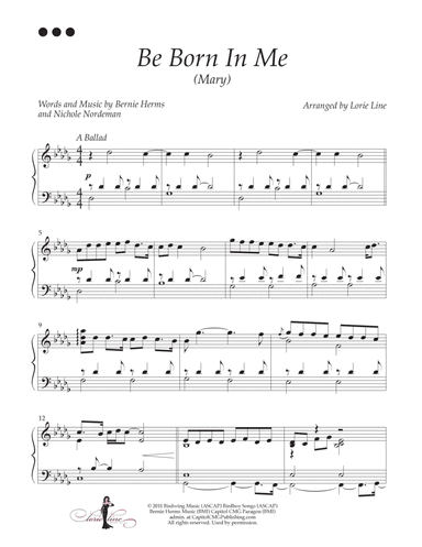 Be Born In Me (mary)