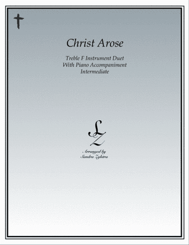 Christ Arose (treble F instrument duet)