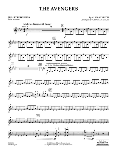 The Avengers (arr. Johnnie Vinson) - Mallet Percussion