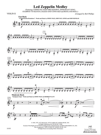 Led Zeppelin Medley: 2nd Violin
