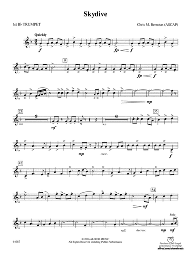 Skydive: 1st B-flat Trumpet