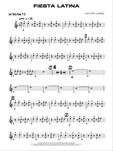 Fiesta Latina: Baritone T.C.