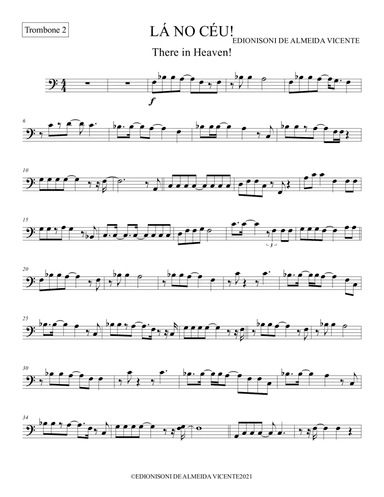 Trombone 2-LÁ NO CÉU-There in Heaven!