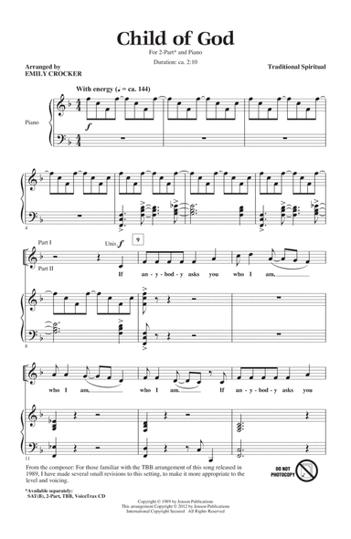 Child Of God (arr. Emily Crocker)