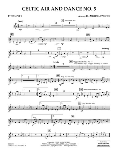 Celtic Air and Dance No. 5 - Bb Trumpet 1