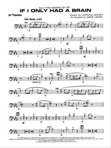 If I Only Had a Brain: 1st Trombone