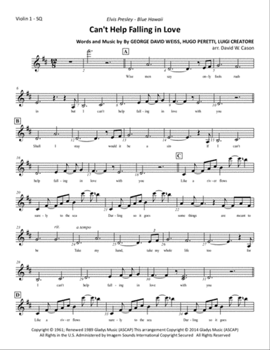 Can't Help Falling In Love