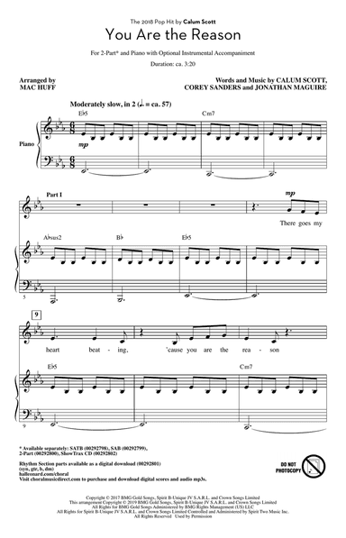 You Are The Reason (arr. Mac Huff)