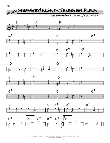 Somebody Else Is Taking My Place