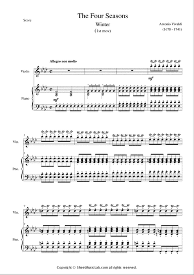 The Four Seasons - Winter 1st Movement