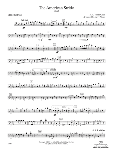 The American Stride: (wp) String Bass