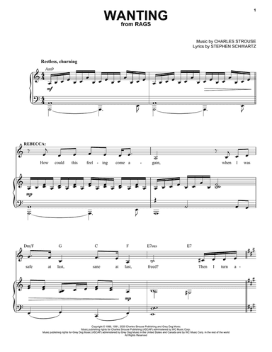 Wanting (from Rags: The Musical)
