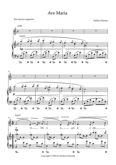 Ave Maria for Mezzosoprano
