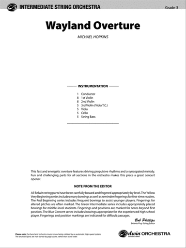 Wayland Overture: Score