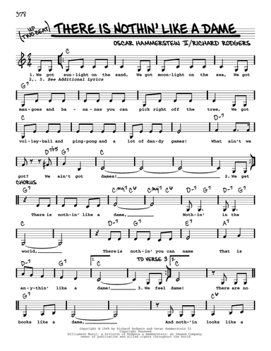 There Is Nothin' Like A Dame (Low Voice)