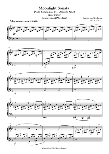 Moonlight Sonata in D minor