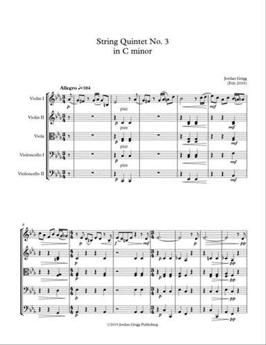 String Quintet No 3 in C minor