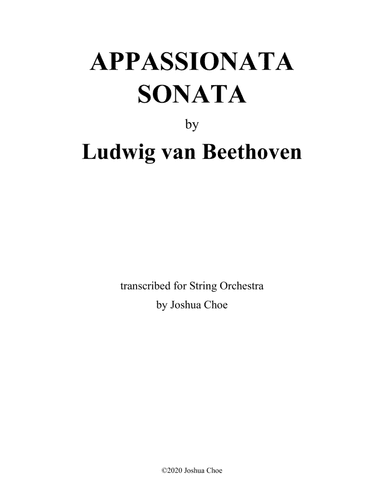 Appassionata Sonata