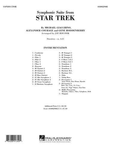 Symphonic Suite from Star Trek - Full Score