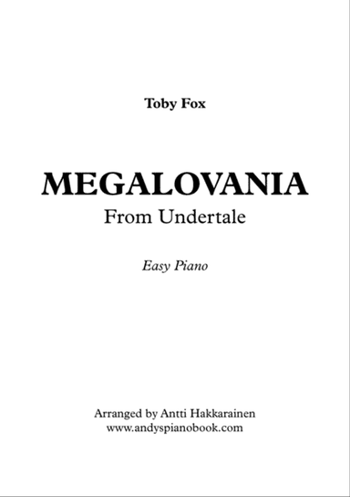 MEGALOVANIA (from Undertale)