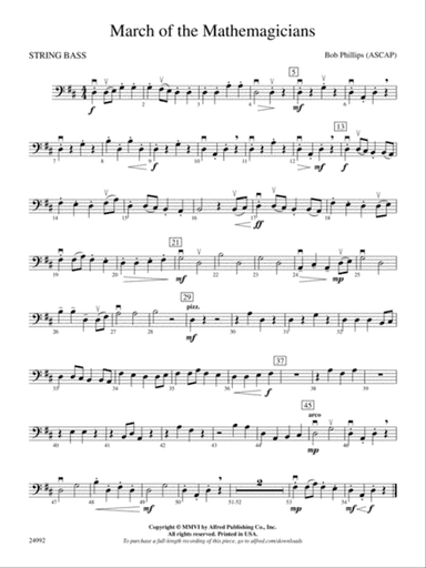 March of the Mathemagicians: String Bass