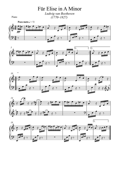 Für Elise - Beethoven