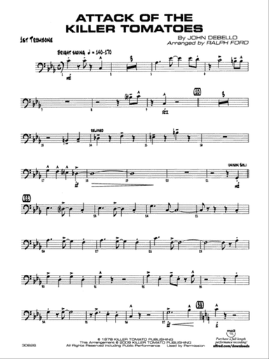 Attack of the Killer Tomatoes: 1st Trombone