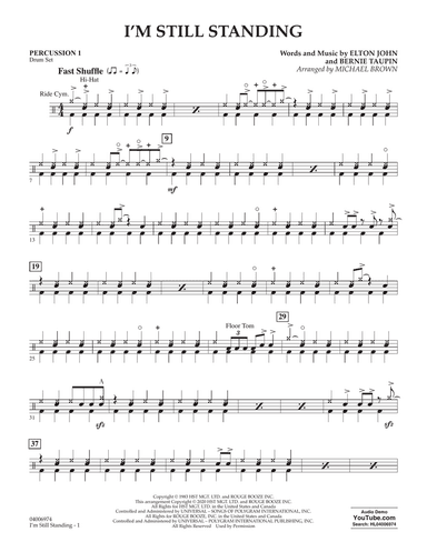 I'm Still Standing (arr. Michael Brown) - Percussion 1