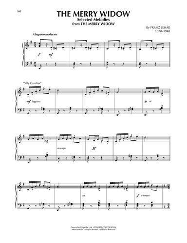 The Merry Widow, Selected Melodies