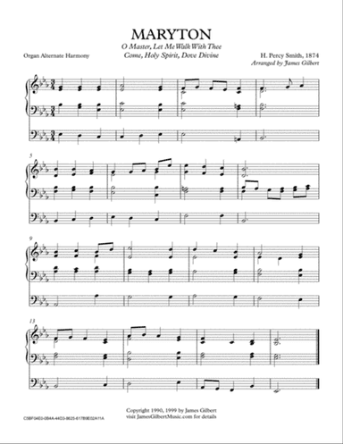 MARYTON (O Master Let Me Walk With Thee)