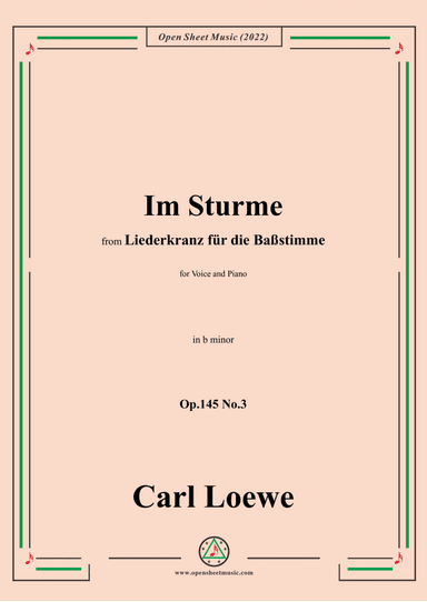Loewe-Im Sturme,Op.145 No.3,in b minor