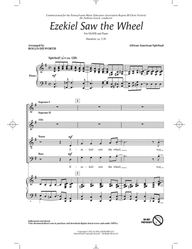 Ezekiel Saw The Wheel (arr. Rollo Dilworth)
