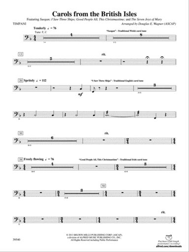 Carols from the British Isles: Timpani