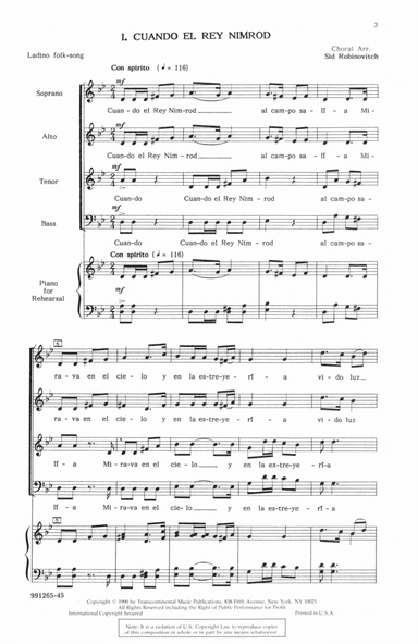 Mosaic Of Jewish Folksongs