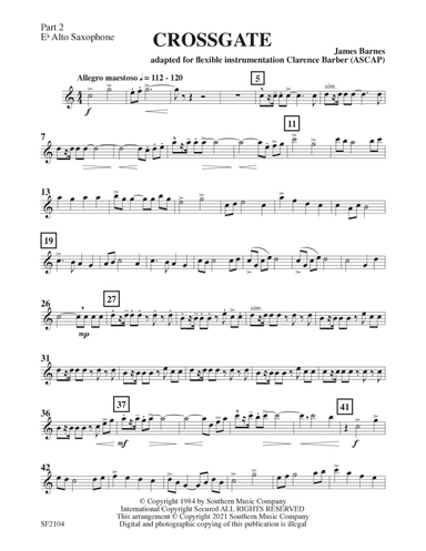 Crossgate Overture - Alto Sax 2