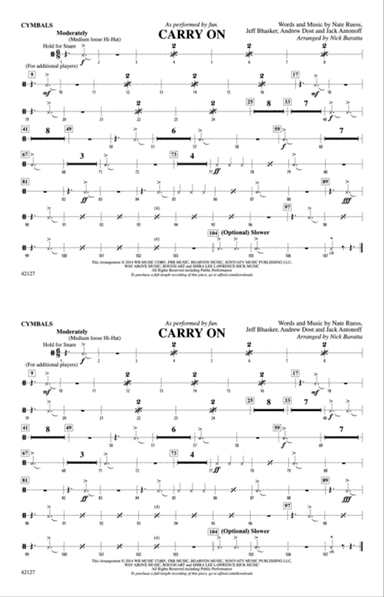 Carry On: Cymbals