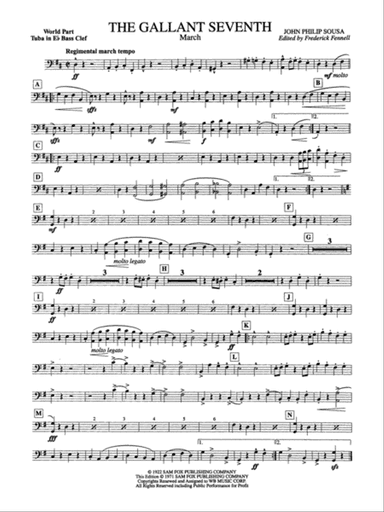The Gallant Seventh: (wp) E-flat Tuba B.C.
