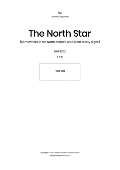 The North Star (Flute solo, piano acc.)