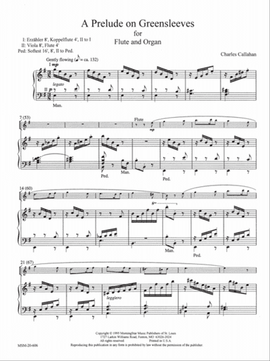A Prelude on Greensleeves (Downloadable)