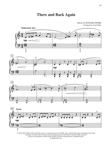 There And Back Again (from The Hobbit: The Battle of the Five Armies) (arr. Carol Matz)