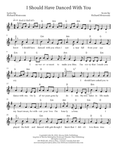 I Should Have Danced With You