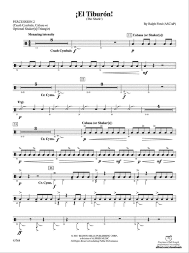¡El Tiburón!: 2nd Percussion