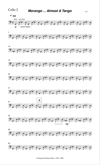 Morango ... almost a tango (1984 string orchestra) Cello 2 part